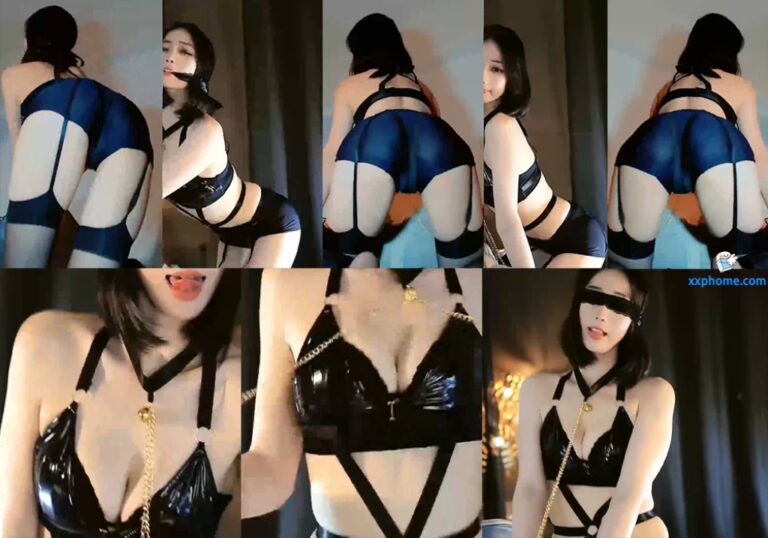 【虎牙 刘钞钞】新增付费定制热舞 连体吊带低胸狗链 (1V/3分26)