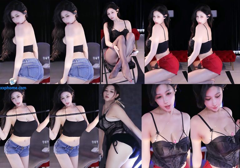 【斗鱼 艺**】露背吊带豪乳 短裤黑丝直播骚舞 (4V/12分31)