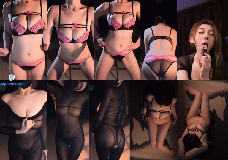 【斗鱼 黎*】大尺内衣定制热舞 黑丝透视乳贴 曼妙身材巨乳抖胸！(5V/16分26)