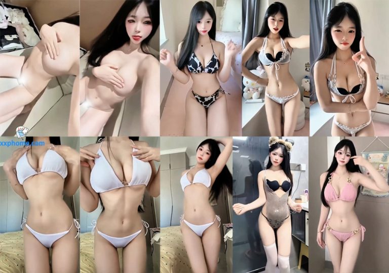 【抖音 小***】148万粉丝网红大尺定制热舞 甜美灵动清凉内衣秀 褪衣好身材！(7V/8分36)